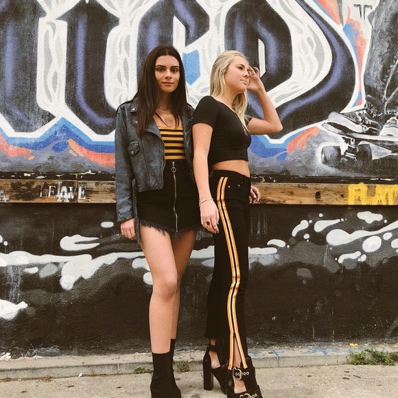 CARMAR Black & Orange Novelty Side Zip Mia Jean-24 - Picture 2 of 12